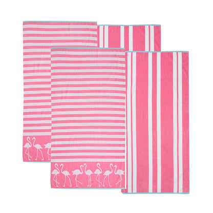 Cotton Velour Beach Towel Set