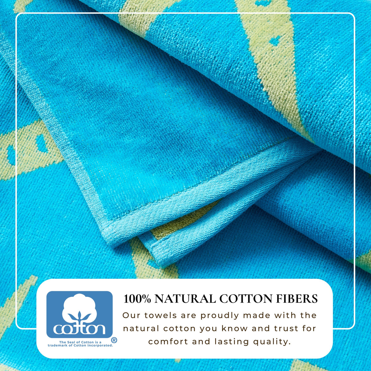 Cotton Velour Beach Towel Set