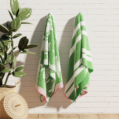 Cotton Velour Beach Towel Set