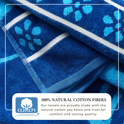 Cotton Velour Beach Towel Set