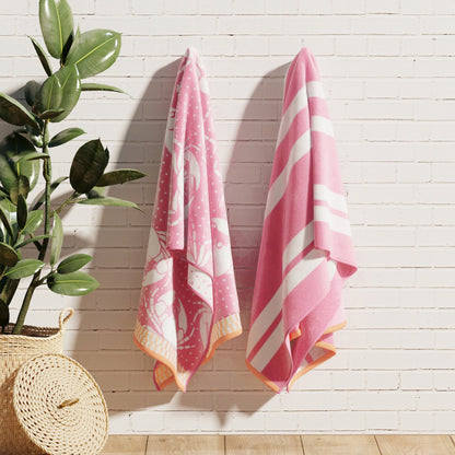 Cotton Velour Beach Towel Set