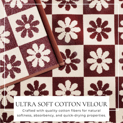 Cotton Velour Beach Towel Set