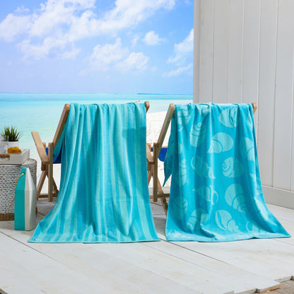 Cotton Velour Beach Towel Set