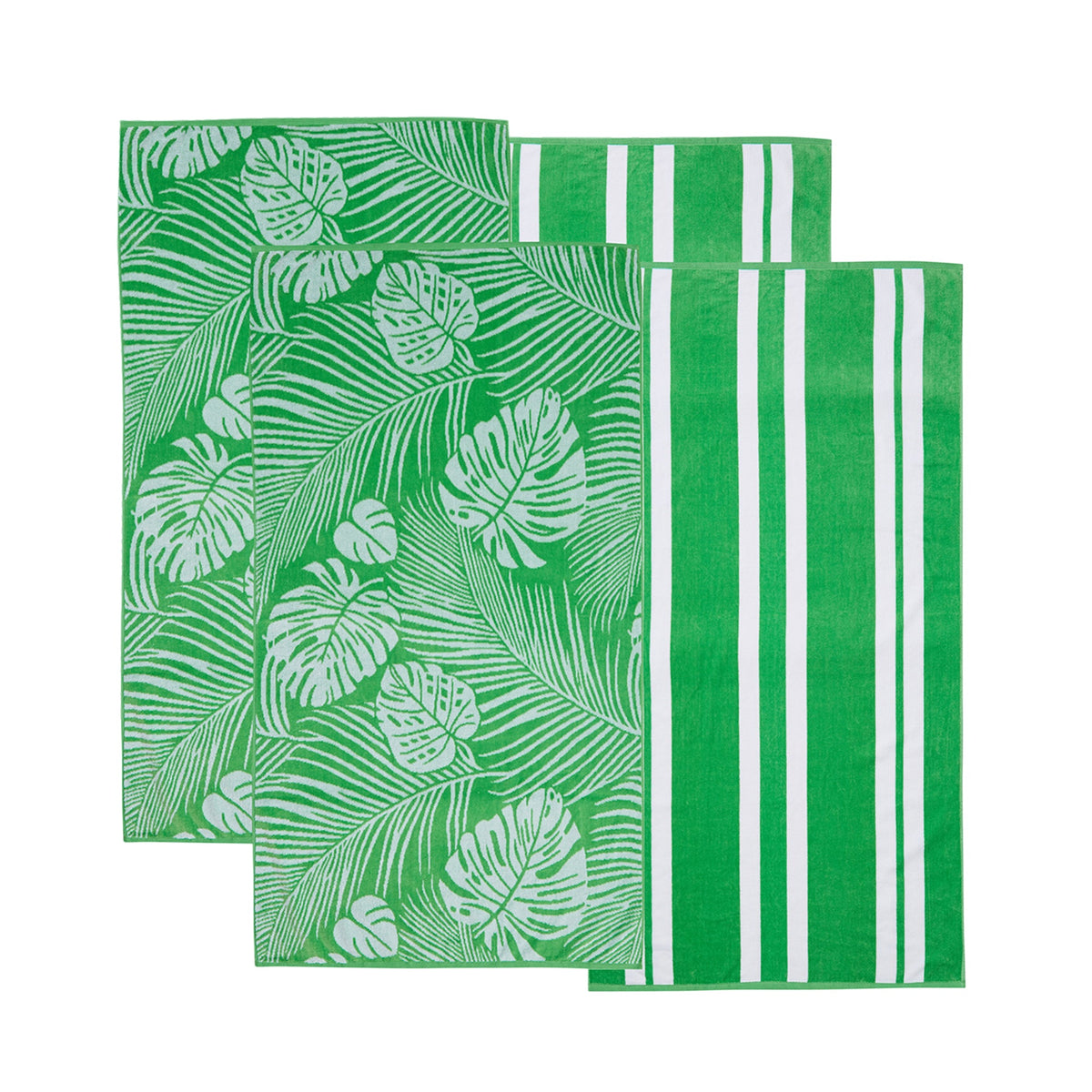 Cotton Velour Beach Towel Set