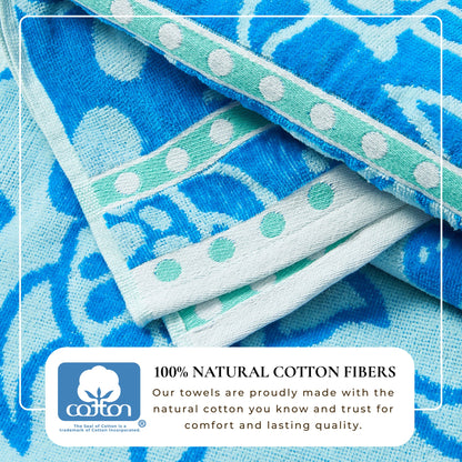 Cotton Velour Beach Towel Set