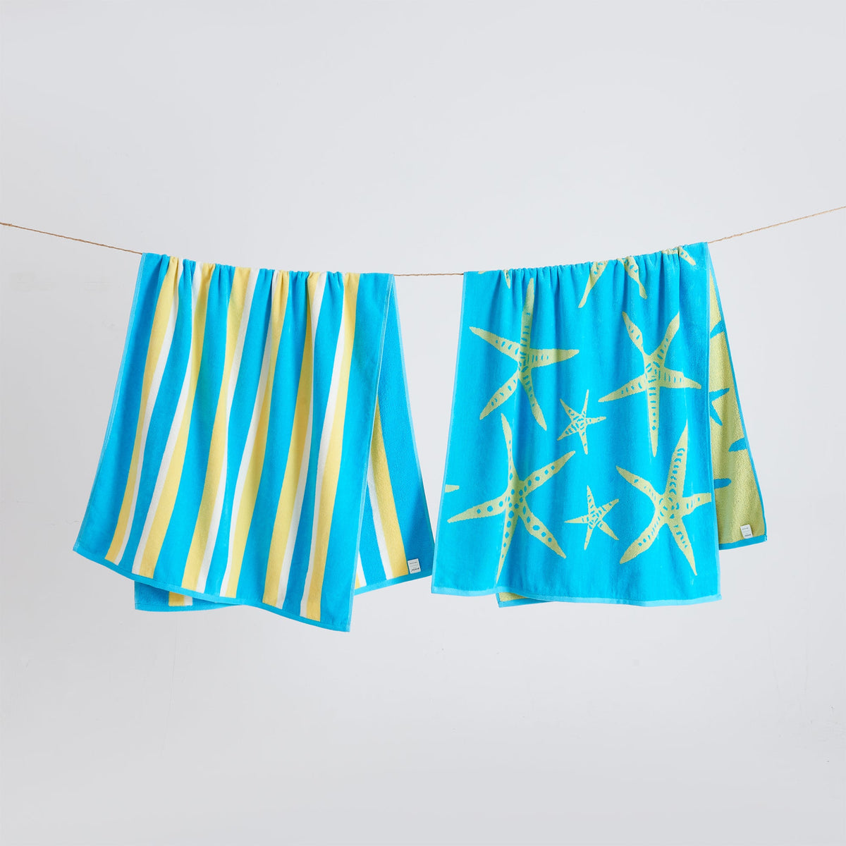 Cotton Velour Beach Towel Set