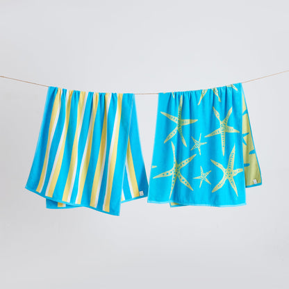 Cotton Velour Beach Towel Set