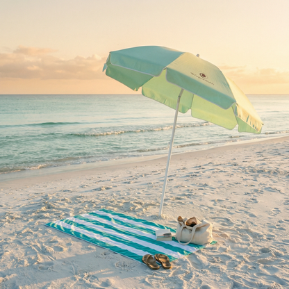 Coastline Striped Beach Towel