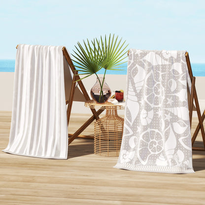 Cotton Velour Beach Towel Set