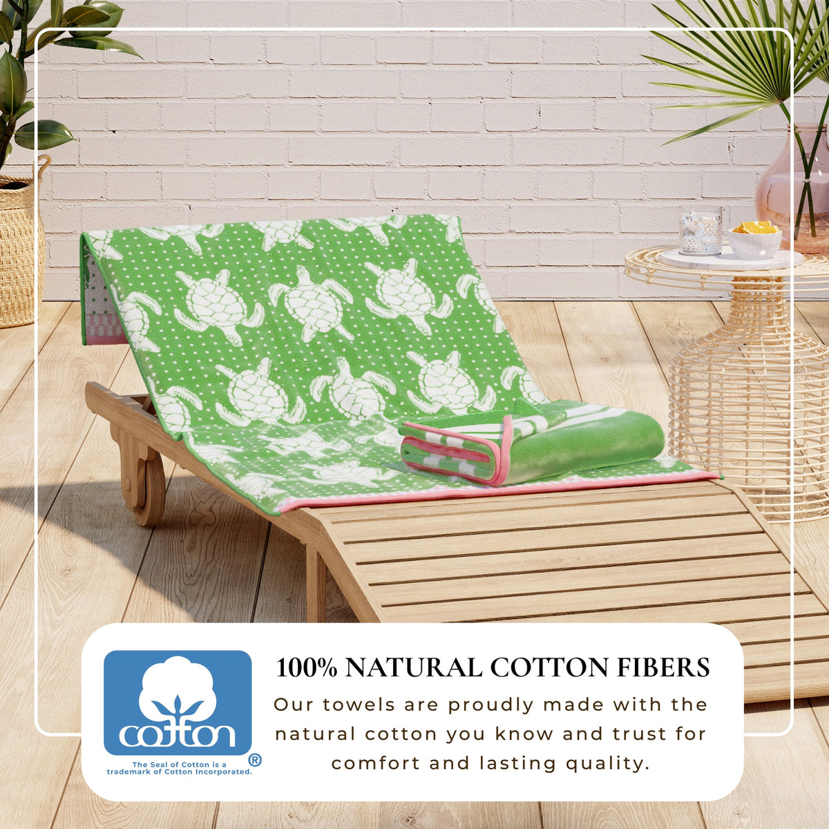Cotton Velour Beach Towel Set