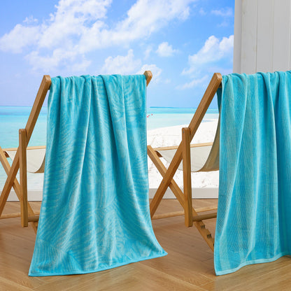 Cotton Velour Beach Towel Set