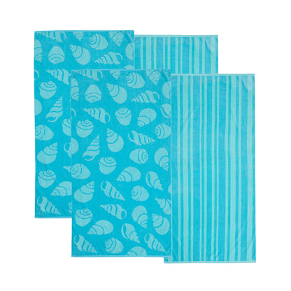 Cotton Velour Beach Towel Set