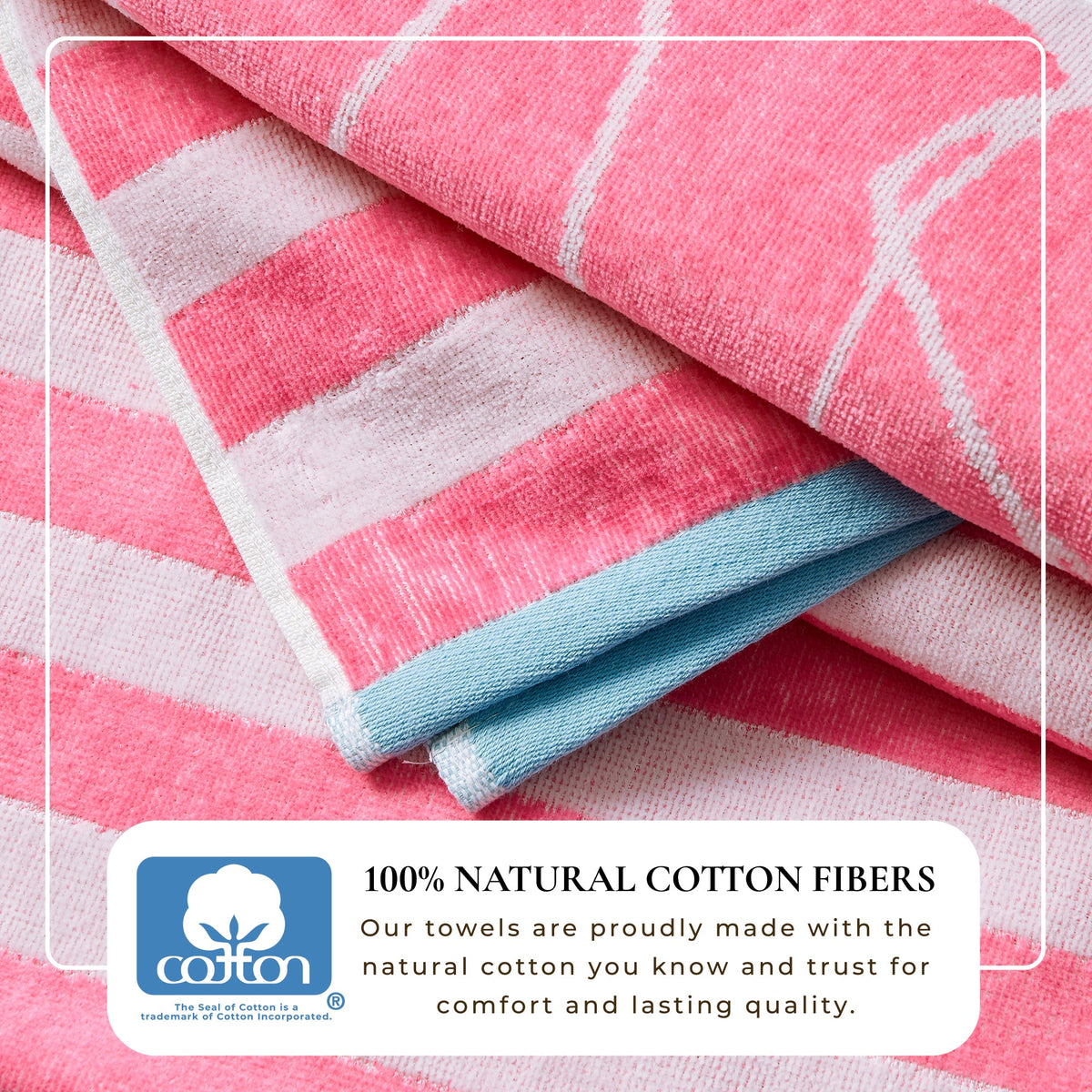 Cotton Velour Beach Towel Set